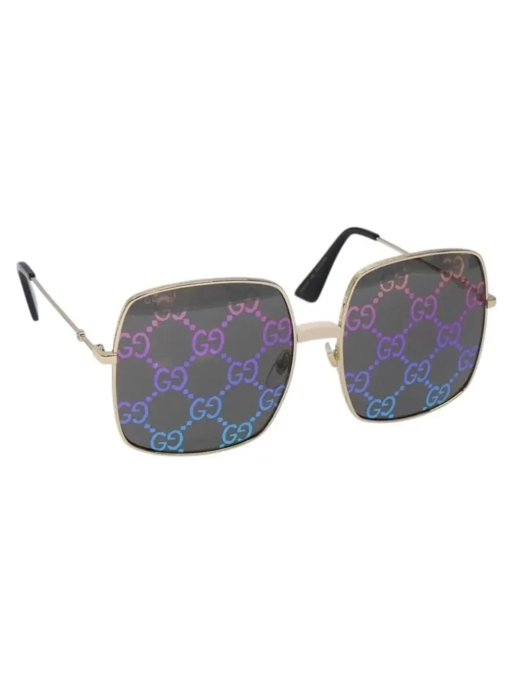 Gucci Gg Sunglasses Plastic Gold Auth #343981G50B